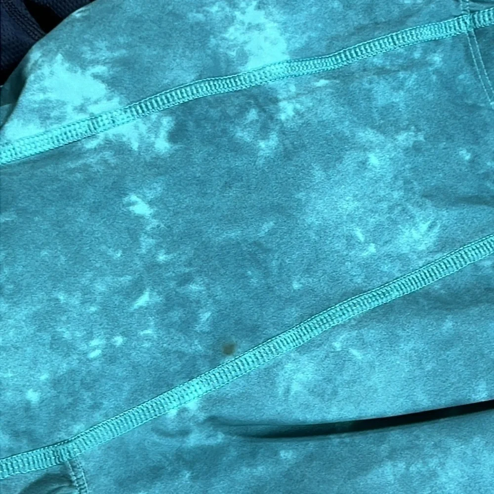 LULULEMON Men's Studio to Beach Lined Shorts Green Tie Dye S EUC